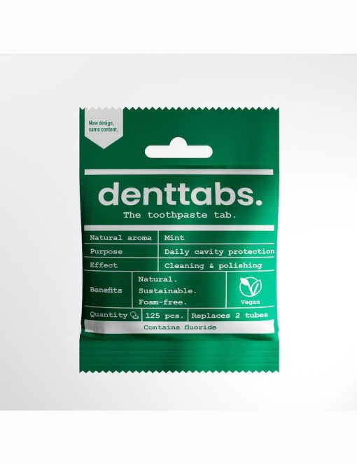 Denttabs Mint Toothpaste Tabs with Fluoride