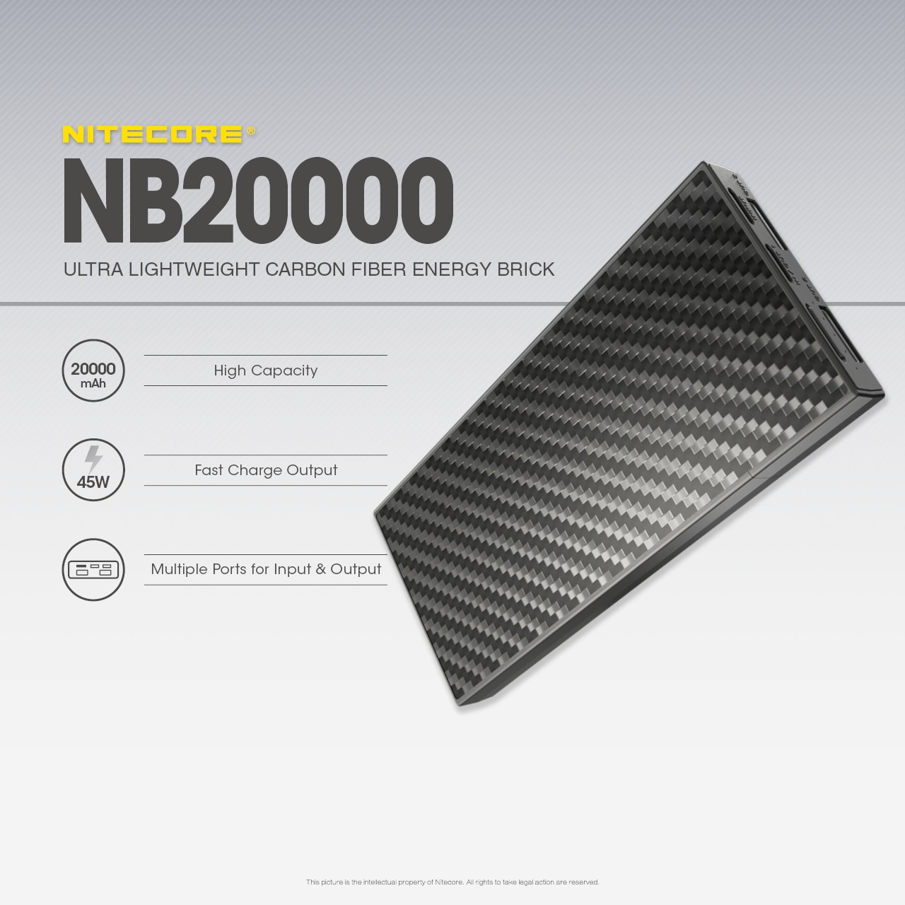 Nitecore NB20000 Basic Specs