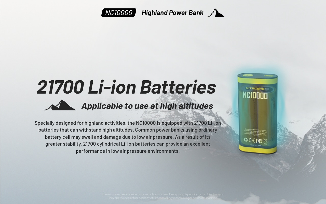 Nitecore NC10000 21700 Li-ion Batteries
