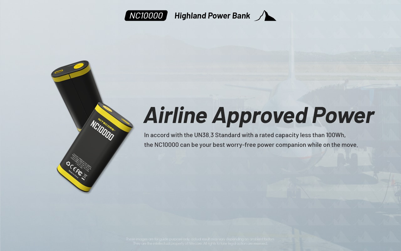 Nitecore NC10000 Airline Approved