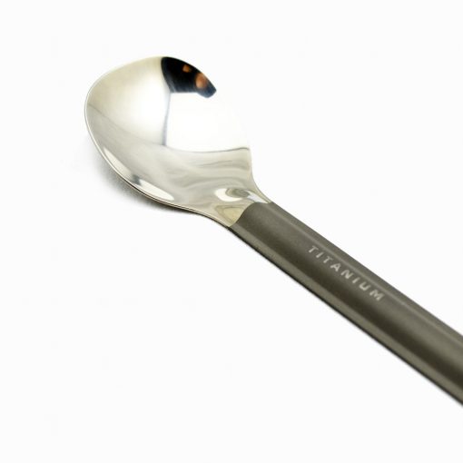 TOAKS Long Handle Titanium Spoon with Polished Bowl